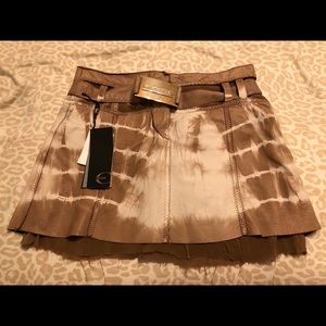 Roberto Cavalli leather skirt